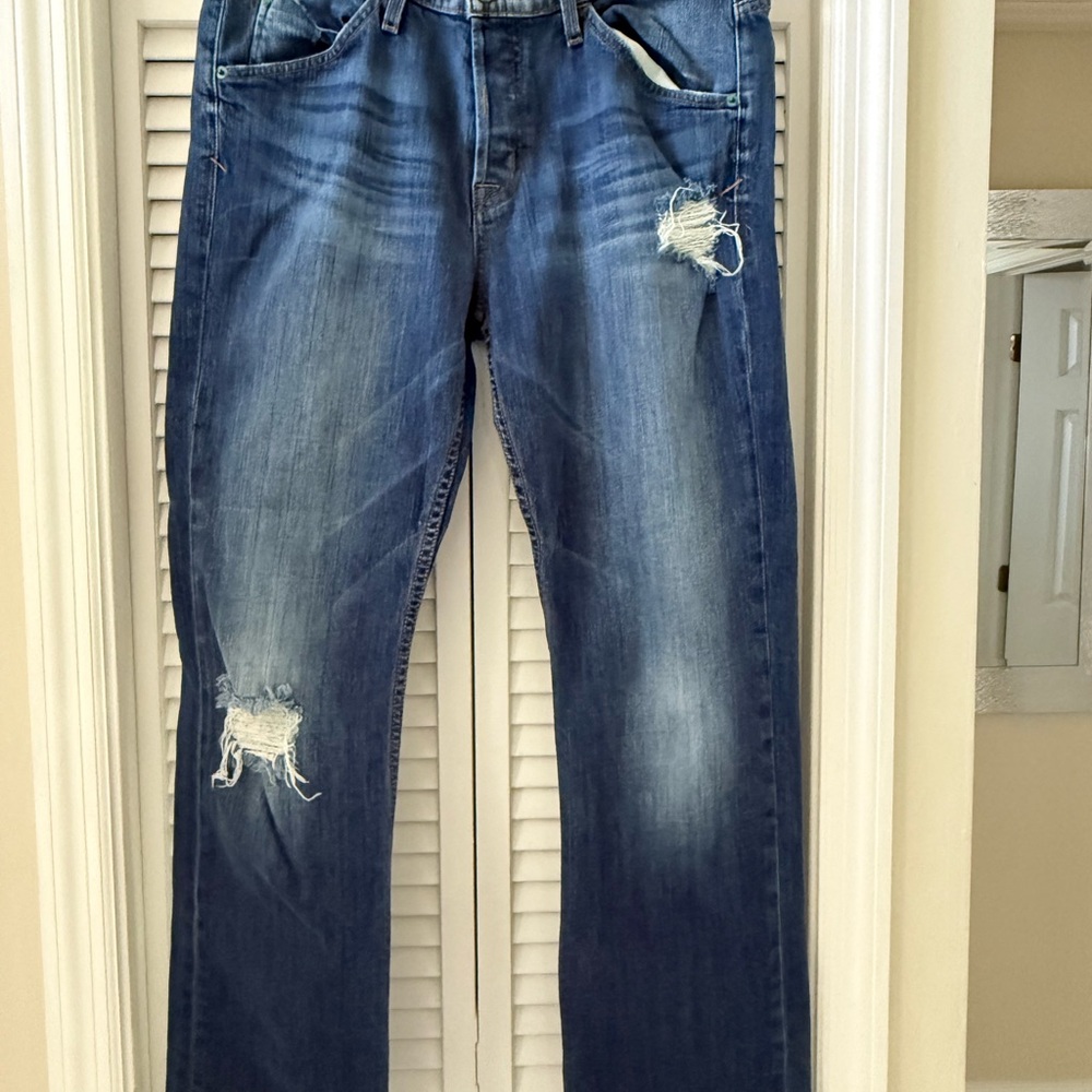 Men's Hudson Weber Distressed Blue Jeans size 34